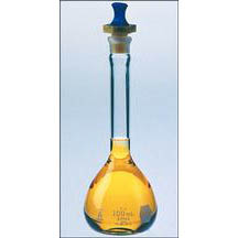 Fisher 10-212-5H Volumetric Flask with Polyethylene stopper - 200 ml.