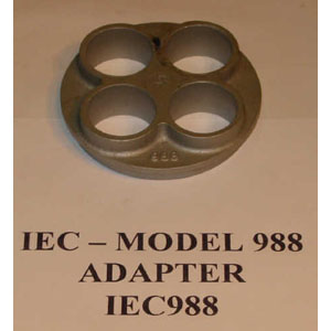 IEC Model: 988   ADAPTERS 4 PLACE  - ALUMINUM FOR 353 CUPS