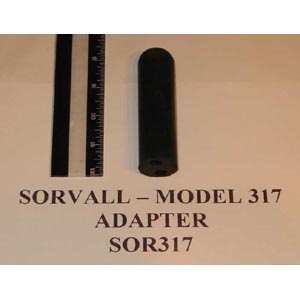 SORVALL Model: 317   RUBBER ADAPTERS - 2 PLACE FOR 8,5 X 63MM - BLACK