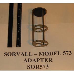 SORVALL Model: 573   STAINLESS STEEL ADAPTER - 3 PLACE