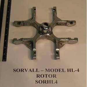 SORVALL HL-4 / 11004   Rotor 4-place for GLC Series - SALE