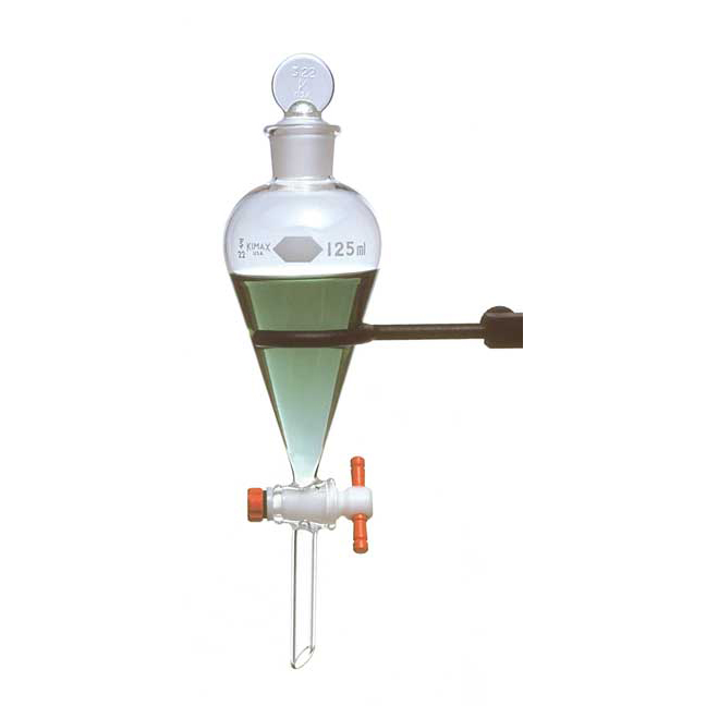 Kimax Squibb Separatory Funnel with PTFE stopcock