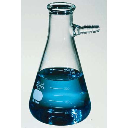 Fisher 10-180 Series Erlenmeyer Flask with tubulation