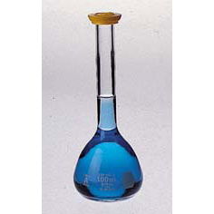 Fisher Volumetric Flask - Class A unserialized with snap cap